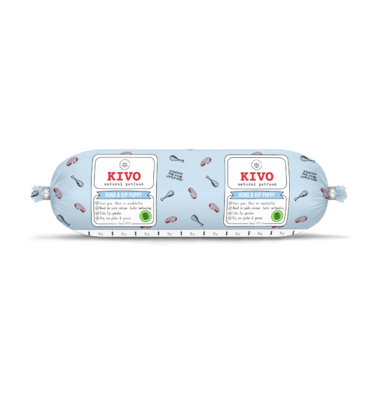 Rund  kip puppy compleet 500 gram